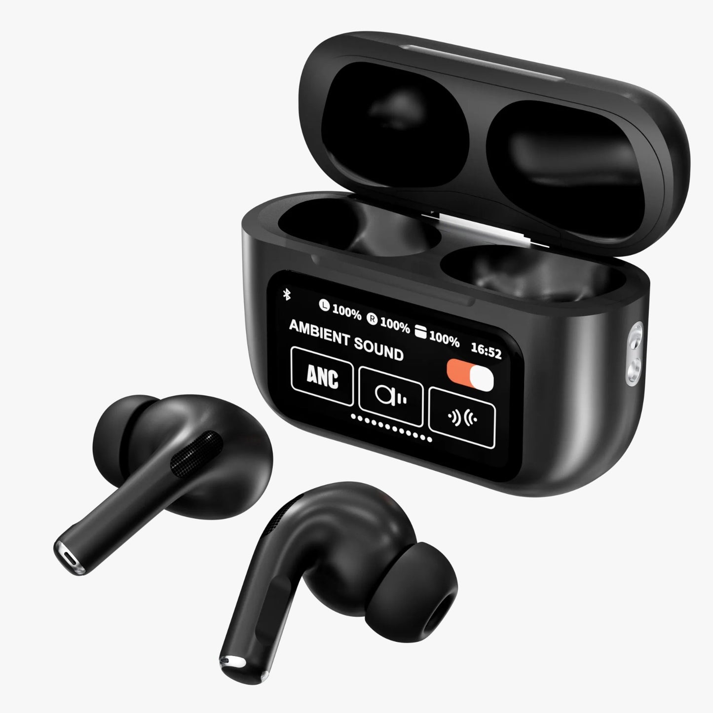 Black New A9 Pro Apple Airpods Anc/enc Zhongkelqnxun Touch Control Bt