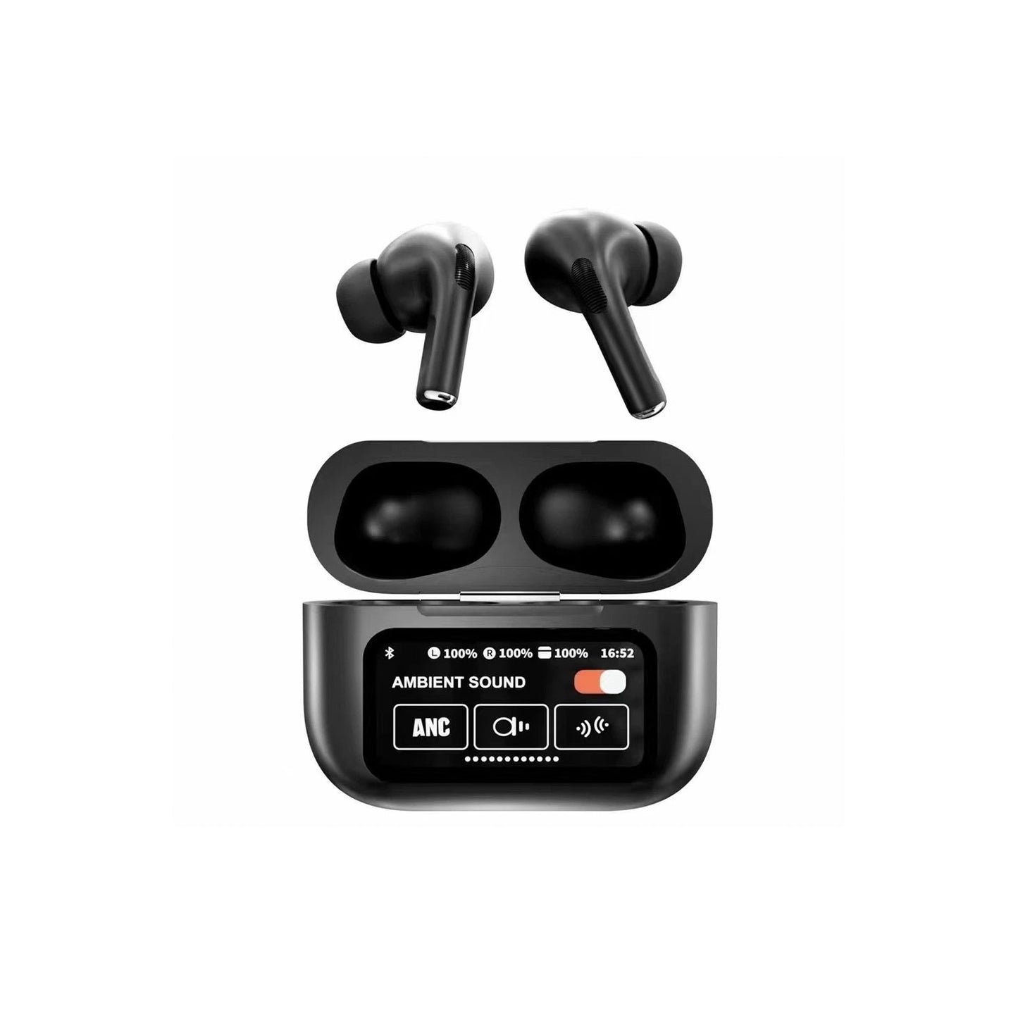 Black New A9 Pro Apple Airpods Anc/enc Zhongkelqnxun Touch Control Bt